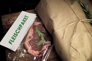 FÜR VERSAND: Vorbestellung Premium Rindfleischpaket gemischt ohne Suppenfleisch, 8 kg